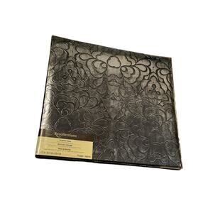 Recollections 12x12 Embossed Floral Album Holds 20 Layouts 10 Pages Scrapbook